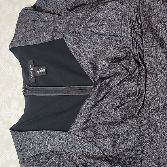 Slimming Gray/Black Sheath Dress, White House Black Market - Picture 3 of 8